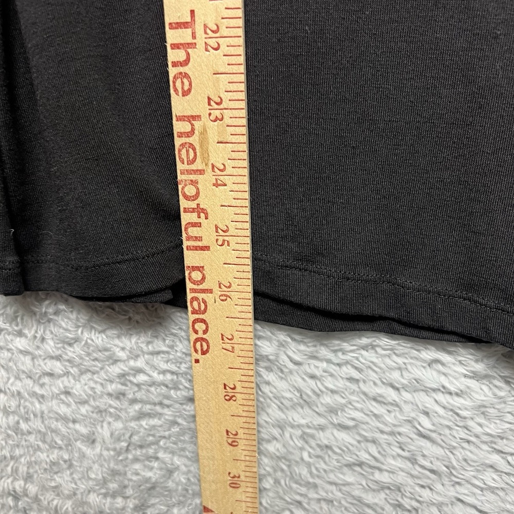 Athleta Cloudlight Top Womens XXS Black Asymetrical Long Sleeve Relaxed Drapey - Picture 7 of 8
